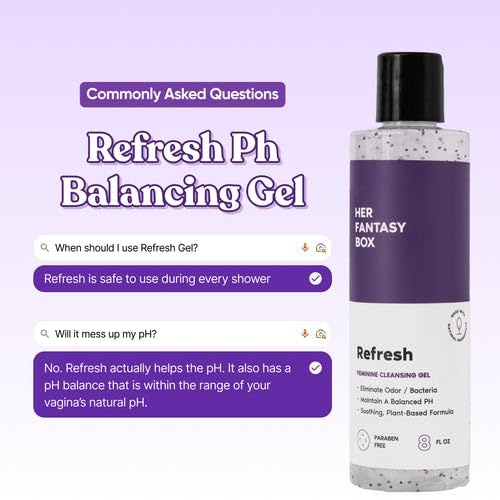 image:imageHer Fantasy Box Before Intimacy Kit Sensitive Probiotic Wash Refresh Wash Renew Her Oil Vanilla Body Oil amp Slippery Elm Capsules for Soft Fresh Skin