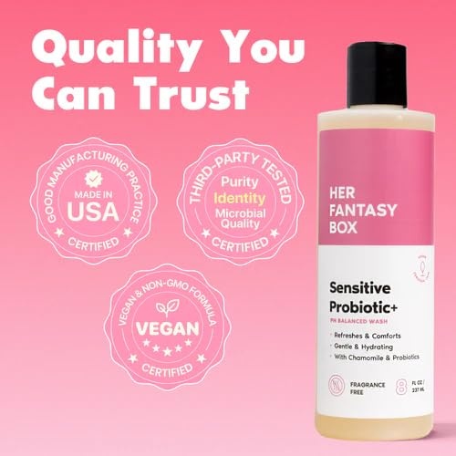 image:imageHer Fantasy Box Dry Skin Hero Kit Hydrating Body Wash Sensitive Probiotic Wash Vanilla Body Oil amp Slippery Elm Supplement for Soft Nourished Skin