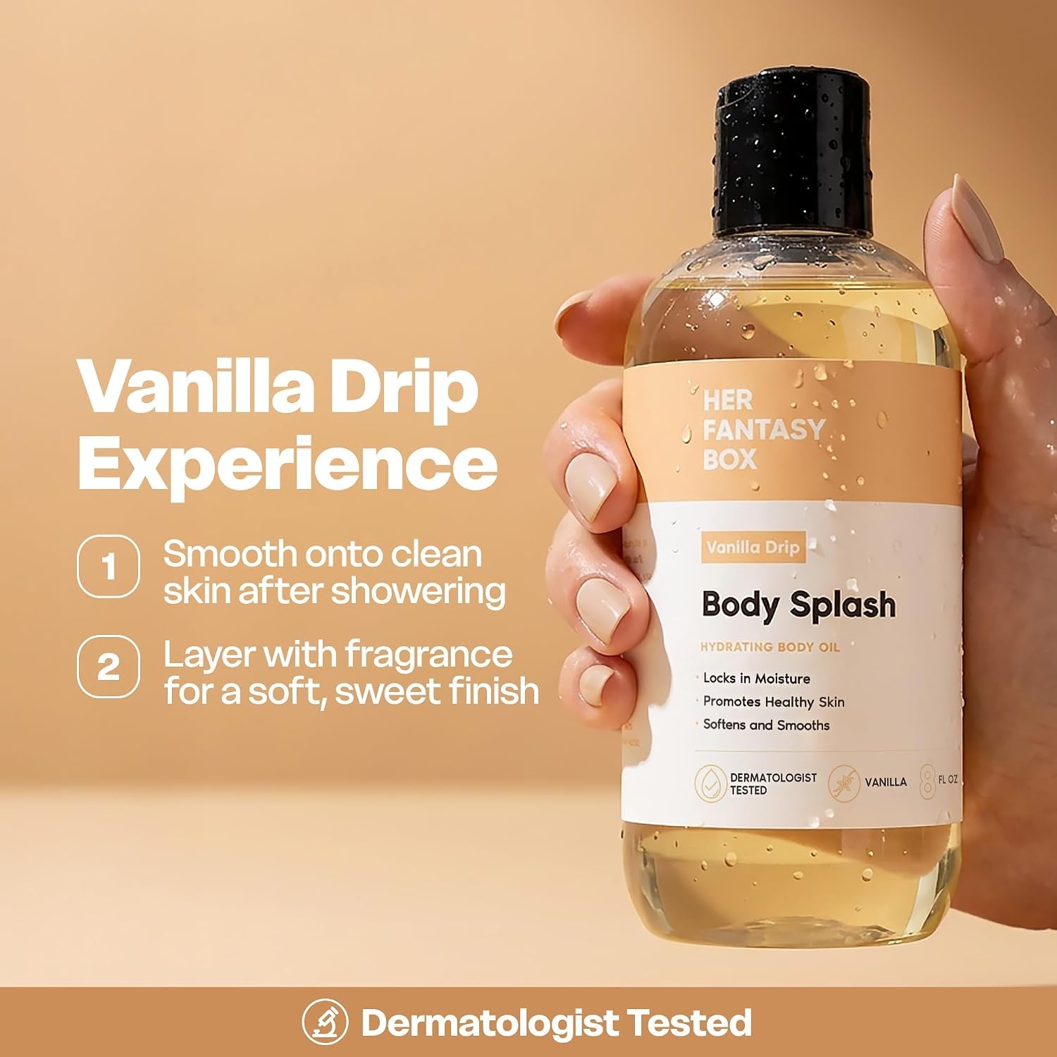 image:imageHer Fantasy Box Body Splash Hydrating Body Oil Pineapple Creme Moisturizing NonGreasy Formula for Soft Smooth Skin AllNatural Lightweight amp NourishingVanilla