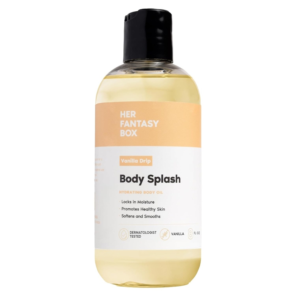 image:imageHer Fantasy Box Body Splash Hydrating Body Oil Pineapple Creme Moisturizing NonGreasy Formula for Soft Smooth Skin AllNatural Lightweight amp NourishingVanilla