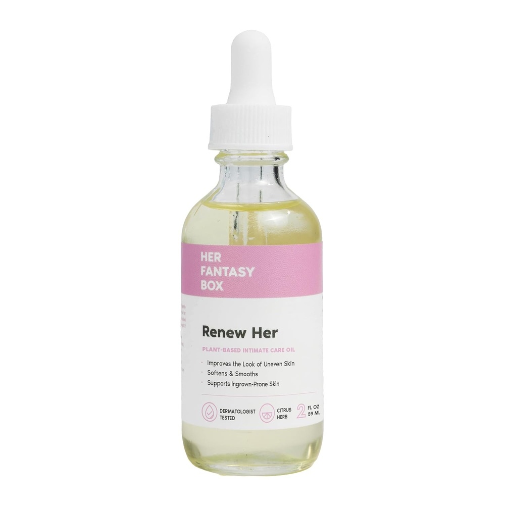 image:imageHer Fantasy Box Renew Her Natural Rejuvenating Yoni Oil for Dark Spots Ingrown Hair and Skin Brightening Nourishing Moisturizing Formula for All Skin Types2 Fl Oz Pack of 1
