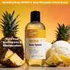 Her Fantasy Box | Body Splash Hydrating Body Oil (Pineapple Creme) – Moisturizing, Non-Greasy Formula for Soft, Smooth Skin – All-Natural, Lightweight & Nourishing(Pineapple Creme)