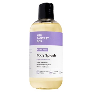 Her Fantasy Box | Body Splash Hydrating Body Oil (Pineapple Creme) – Moisturizing, Non-Greasy Formula for Soft, Smooth Skin – All-Natural, Lightweight & Nourishing(Mental Reset)