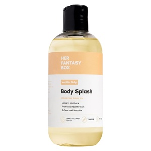 Her Fantasy Box | Body Splash Hydrating Body Oil (Pineapple Creme) – Moisturizing, Non-Greasy Formula for Soft, Smooth Skin – All-Natural, Lightweight & Nourishing(Vanilla)