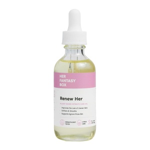 Her Fantasy Box Renew Her | Natural Rejuvenating Yoni Oil for Dark Spots, Ingrown Hair, and Skin Brightening – Nourishing, Moisturizing Formula for All Skin Types(2 Fl Oz (Pack of 1))